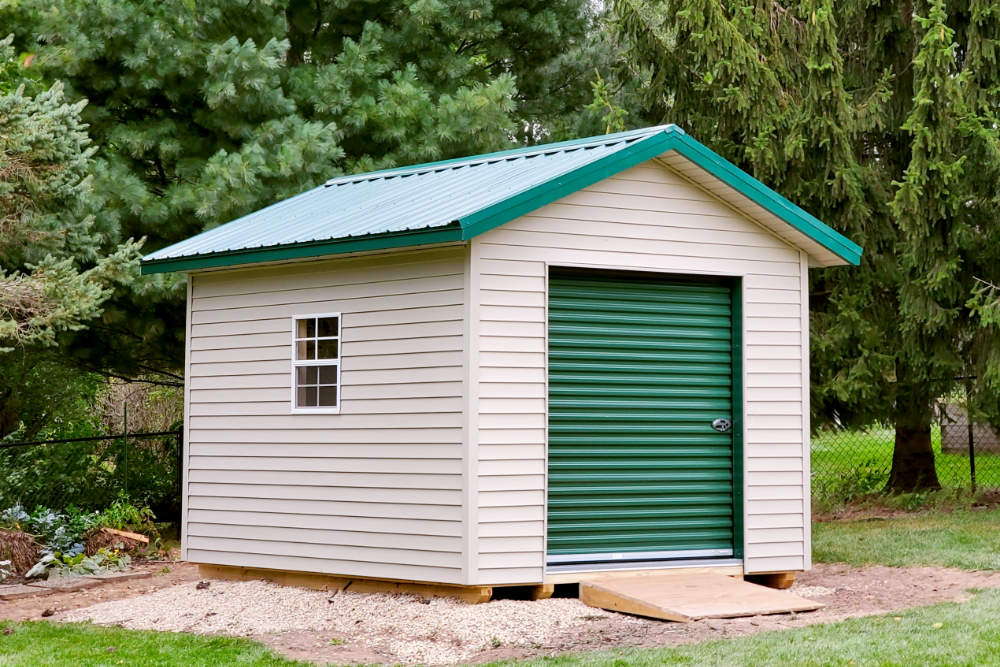 Deluxe Vinyl-sided Shed Roll-up Door